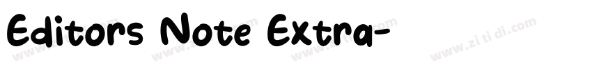 Editors Note Extra字体转换